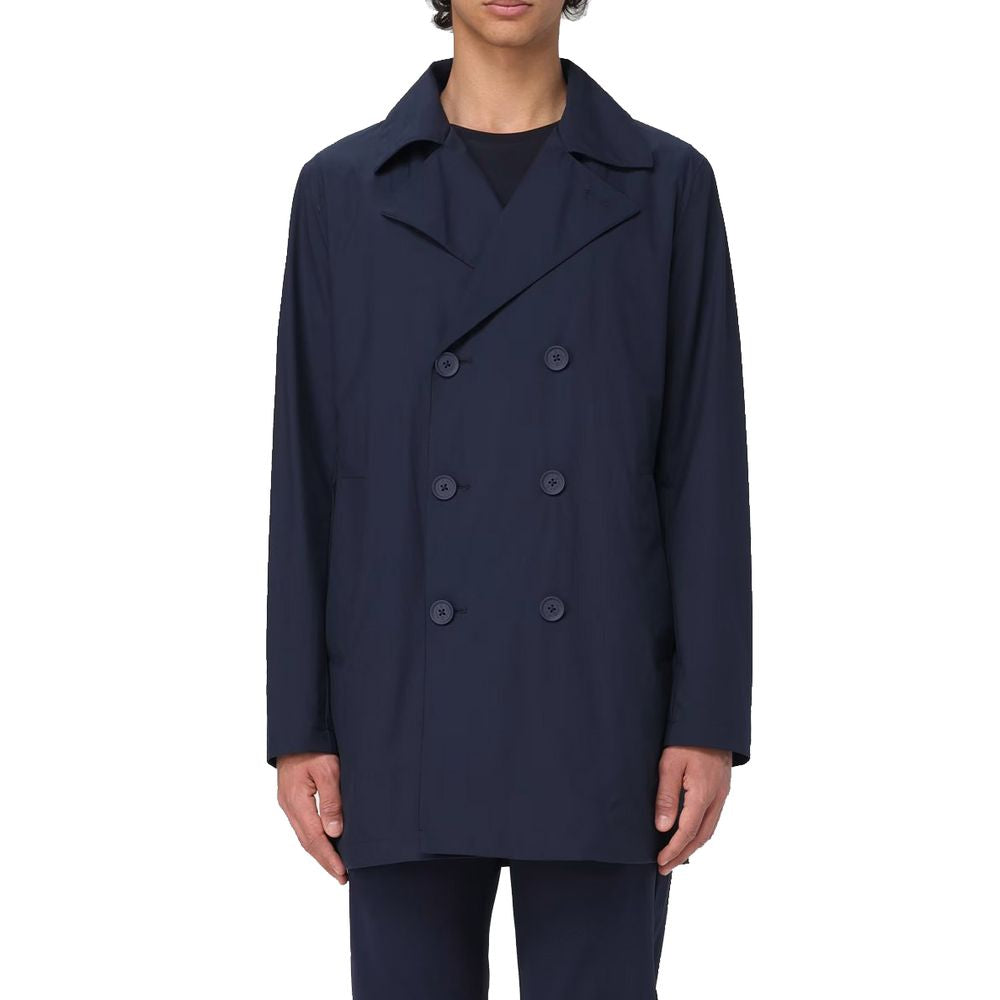 People Of Shibuya Blue Recycled Polyester Trench Coat