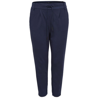 Only Blue Viscose Casual Pants