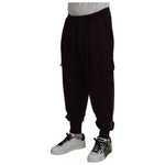 Dolce & Gabbana Bordeaux Cotton Cargo Jogger Sweatpants Pants PAN74741-56