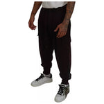 Dolce & Gabbana Bordeaux Cotton Cargo Jogger Sweatpants Pants PAN74741-56