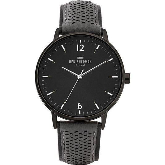 Ben Sherman Black Leather Watch BSWB038EAC