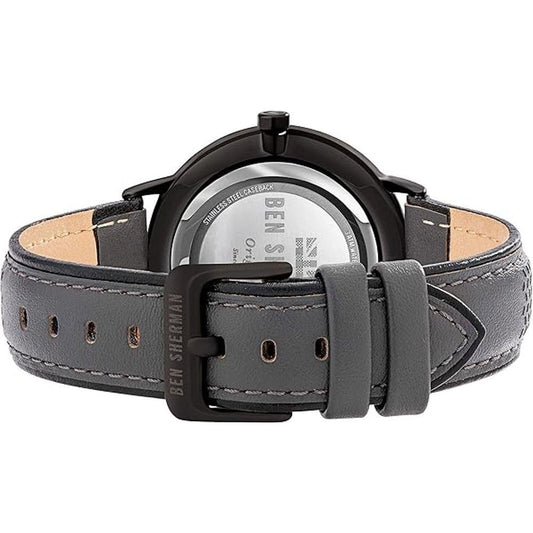 Ben Sherman Black Leather Watch BSWB038EAC