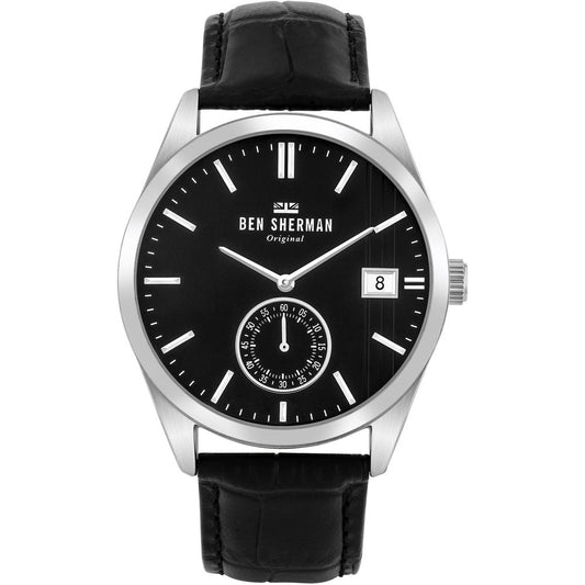 Ben Sherman Black Leather Watch BSWB039BBAC