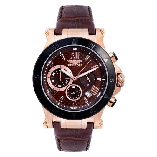Bobroff Brown Leather Watch BOBF1001M65AC