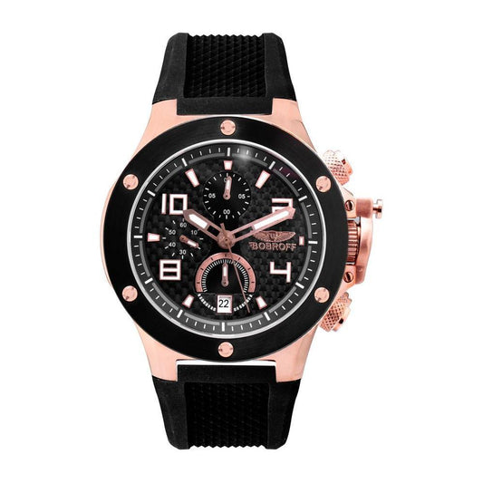 Bobroff Black Rubber Watch BOBF1002M15AC