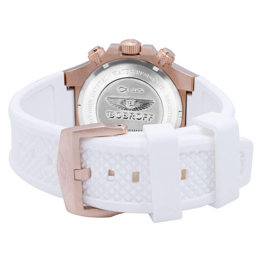 Bobroff White Rubber Watch BOBF1002M25AC
