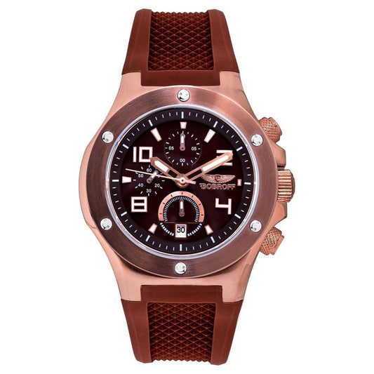 Bobroff Brown Rubber Watch BOBF1002M65AC