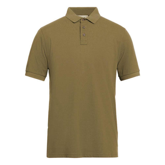 Alpha Studio Green Cotton Polo Shirt AL-14581-IT52 | XL