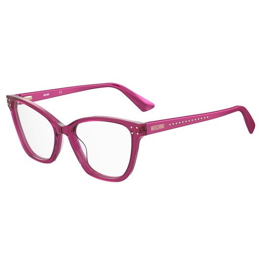 Moschino Fuchsia Acetate Frames for women, style MOS595-MU1, made from acetate, color fuchsia, measures 54/17/140 mm