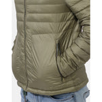 Yes Zee Green Nylon Men Jacket with Concealable Hood