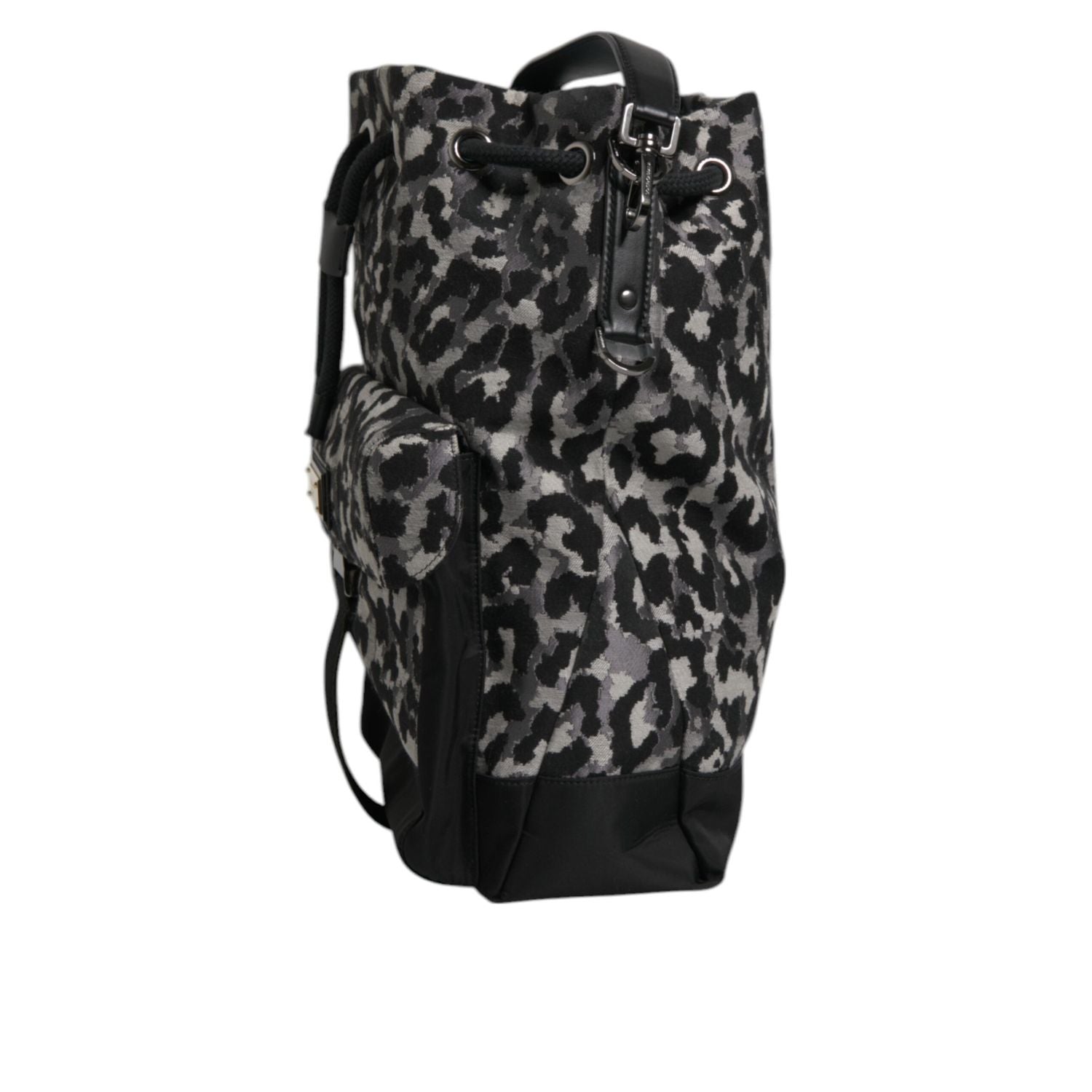 Dolce & Gabbana Multicolor Leopard Jacquard Hobo Crossbody Borse Bag