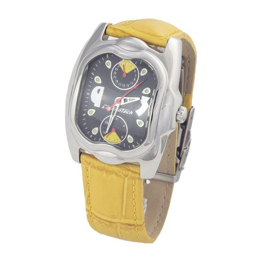 Chronotech Yellow Leather Watch CHCT7220L02AC