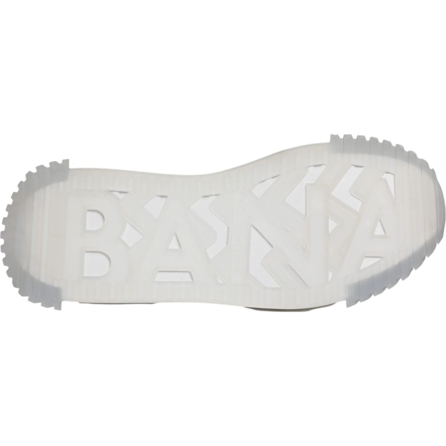 Dolce & Gabbana Silver Black Nylon NS1 Low Top Sneakers Shoes