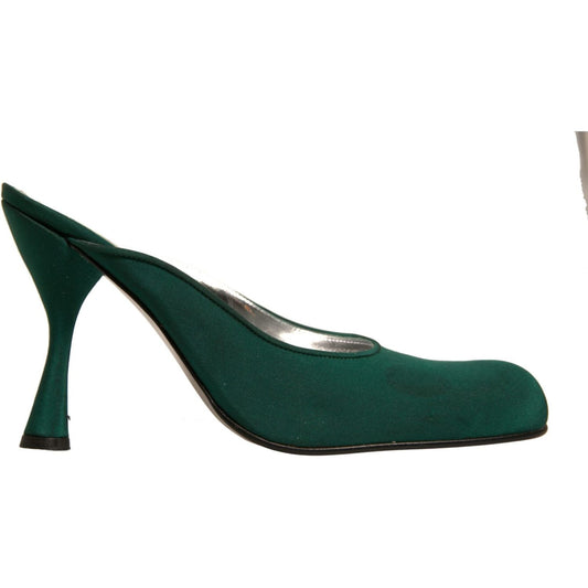 Dolce & Gabbana Green Suede Leather High Heel Pumps Shoes LA12386-39