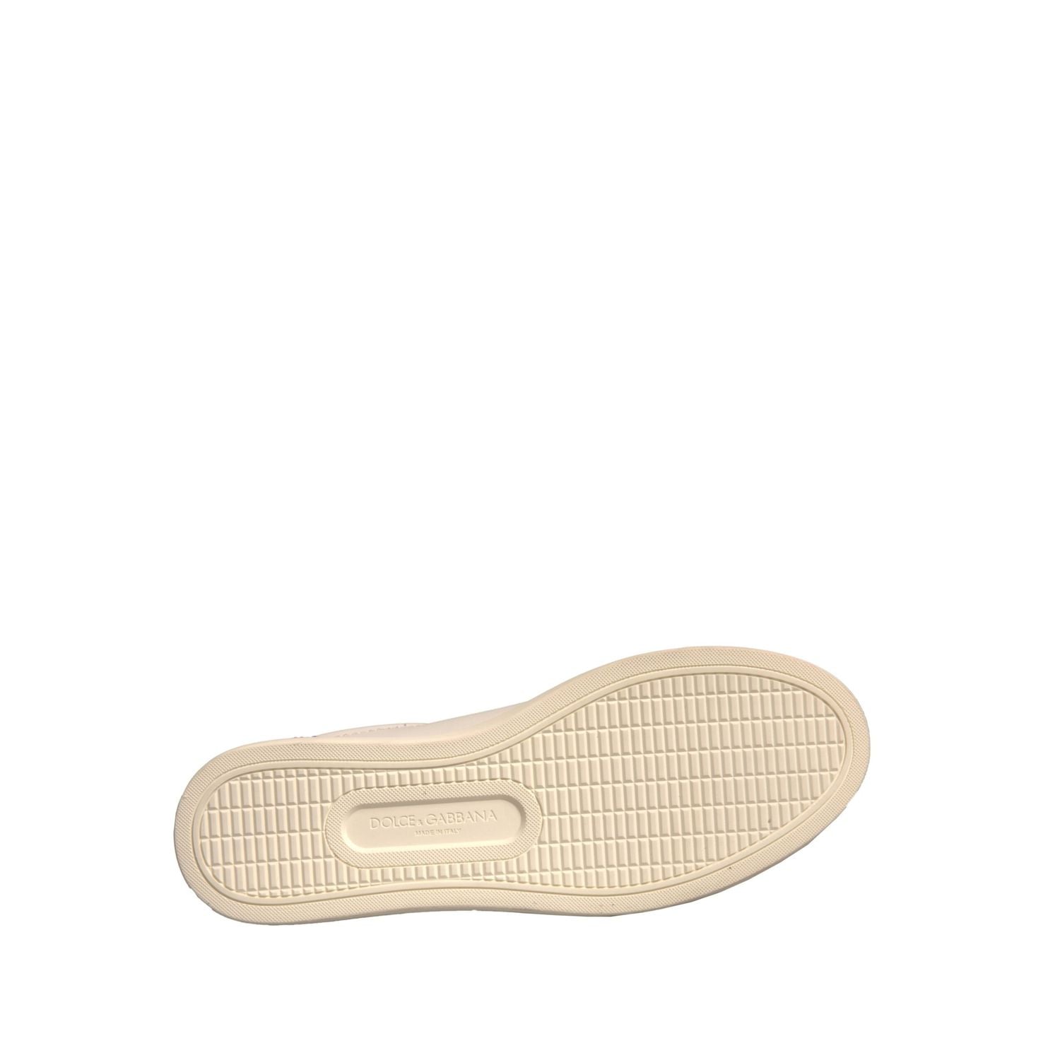 Dolce & Gabbana White Suede Leather Low Top Sneakers Shoes