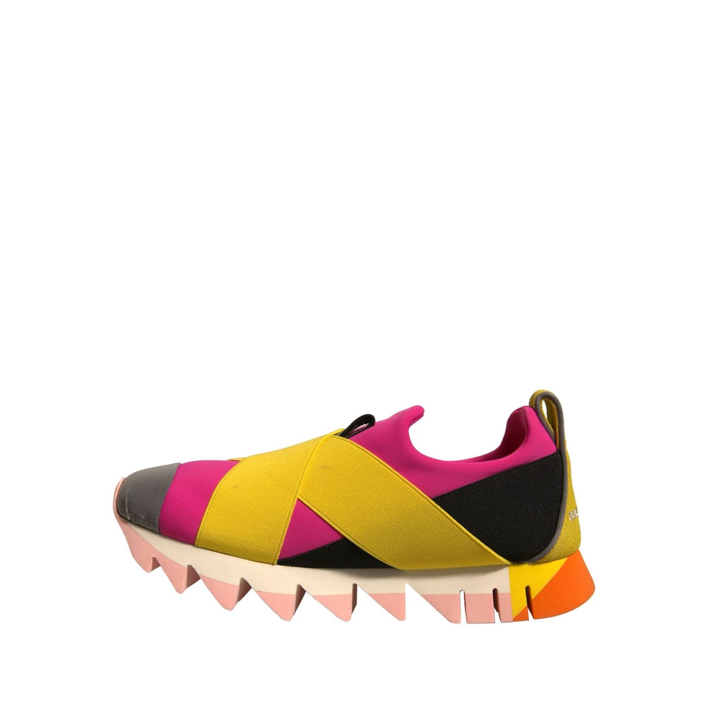 Dolce & Gabbana Multicolor Neoprene Elastic Ibiza Sneakers Shoes