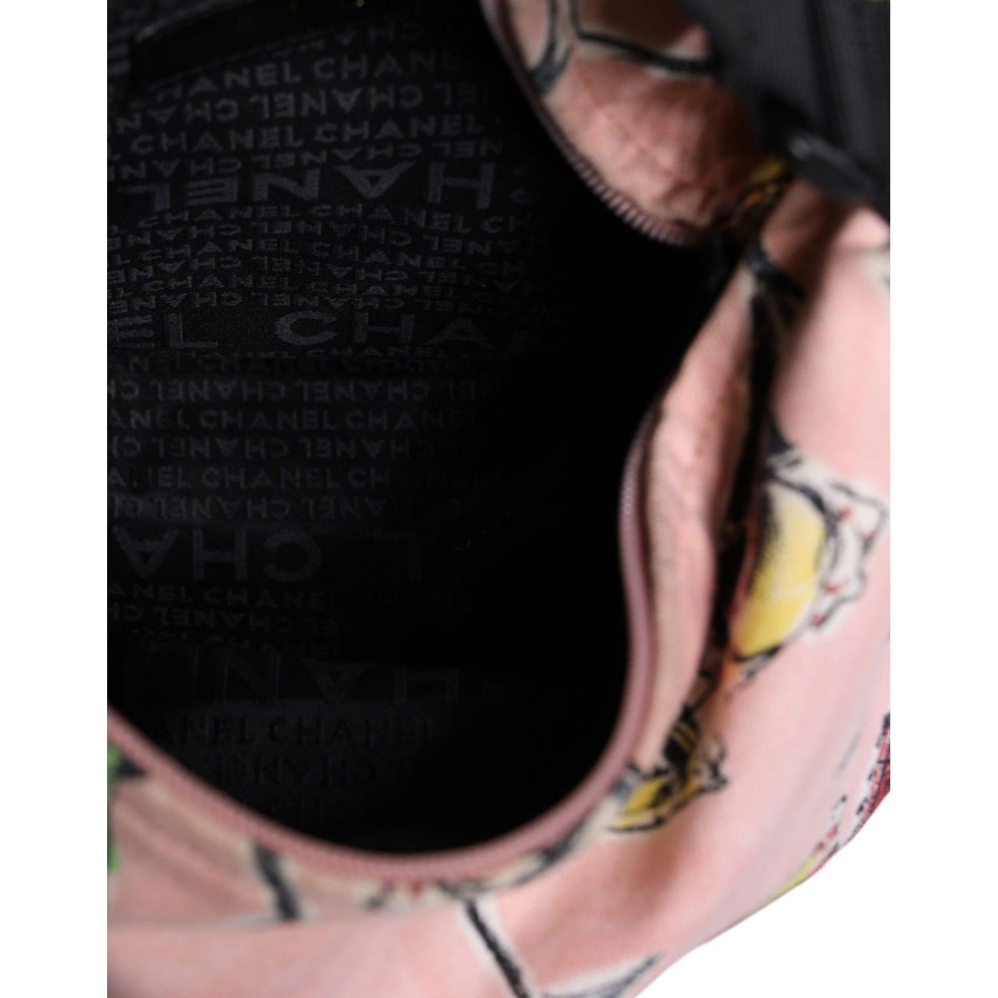 Chanel Pink Cruise Collection Parfait Canvas Printed Bag Purse