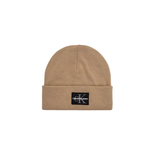 Calvin Klein Jeans Beige Cotton Caps Baseball Hat CA-16496900127-UNI