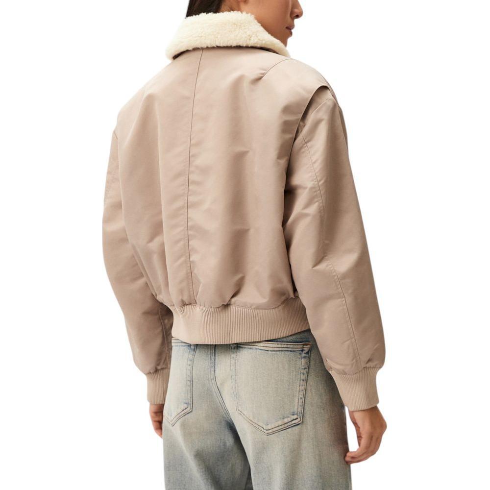 Calvin Klein Jeans Beige Polyester Jackets & Coat CA-16503602507-IT44|L