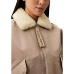 Calvin Klein Jeans Beige Polyester Jackets & Coat CA-16503602507-IT44|L