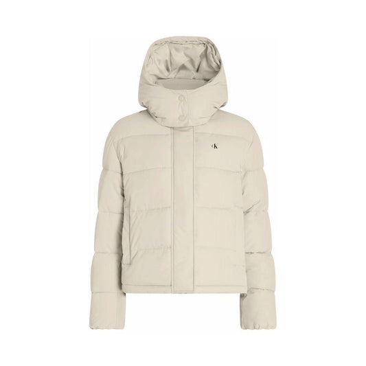 Calvin Klein Jeans Beige Recycled Polyester Jackets & Coat CA-14574002507-IT42|M