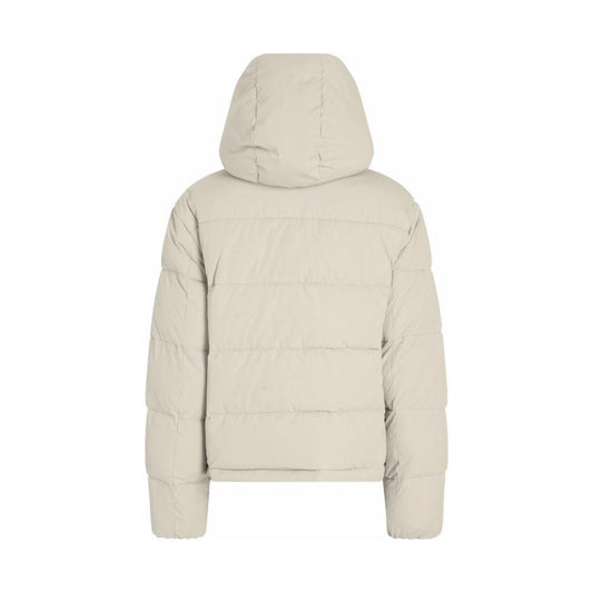 Calvin Klein Jeans Beige Recycled Polyester Jackets & Coat CA-14574002507-IT42|M