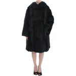 Dolce & Gabbana Exquisite Shearling Coat Jacket Dolce & Gabbana Black