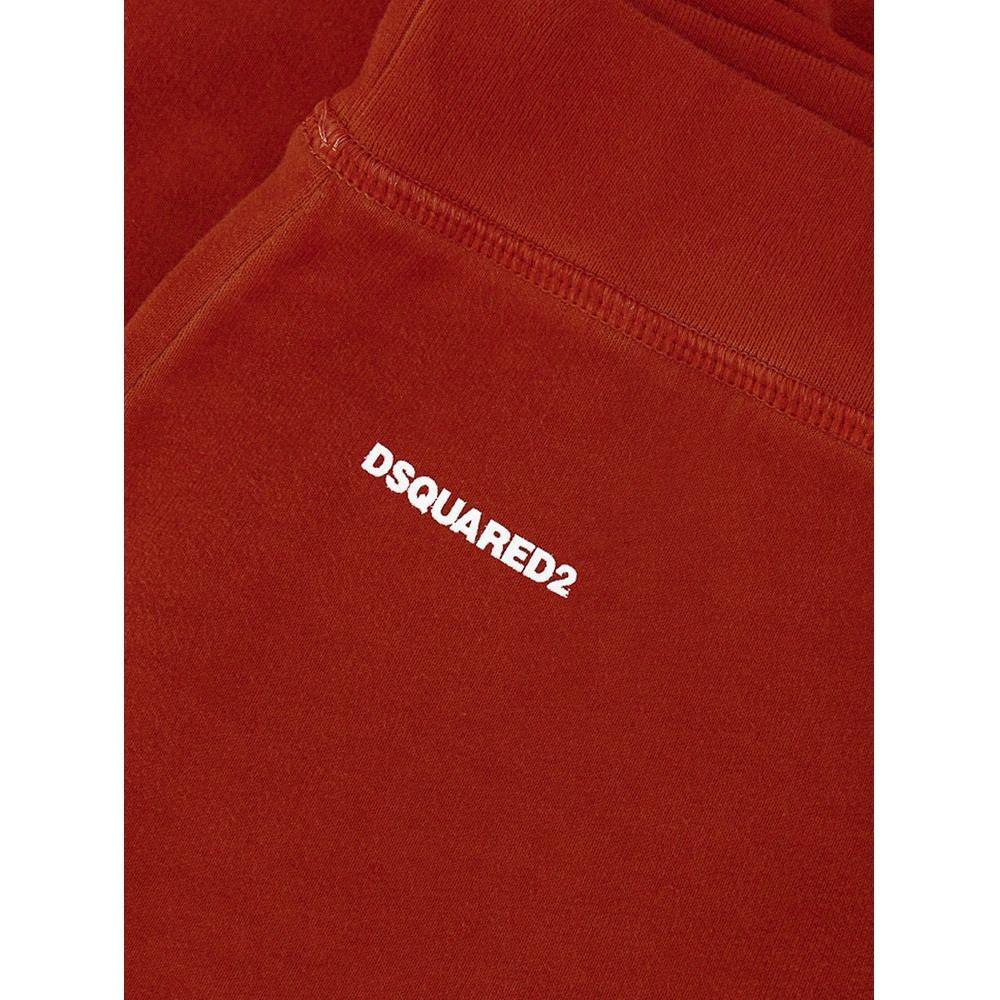 Dsquared² Red Cotton Athletic Pants