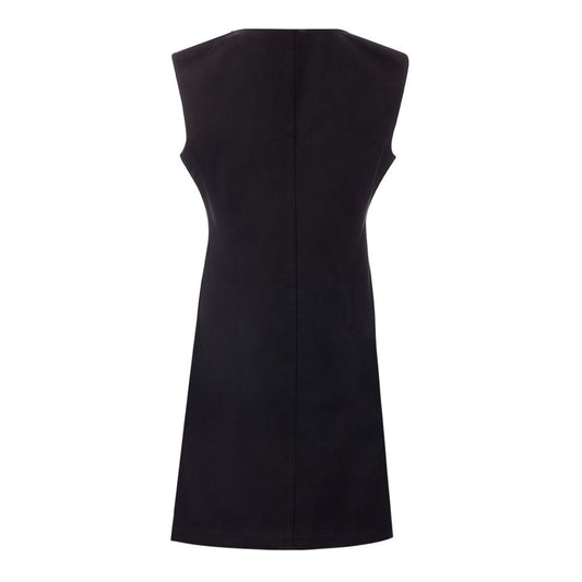Bottega Veneta Elegant Black Viscose Dress Essentials BO-1698676-IT42|M