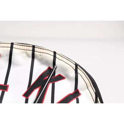 Dolce & Gabbana Black White Vulcano Royal King Print Men Backpack Bag