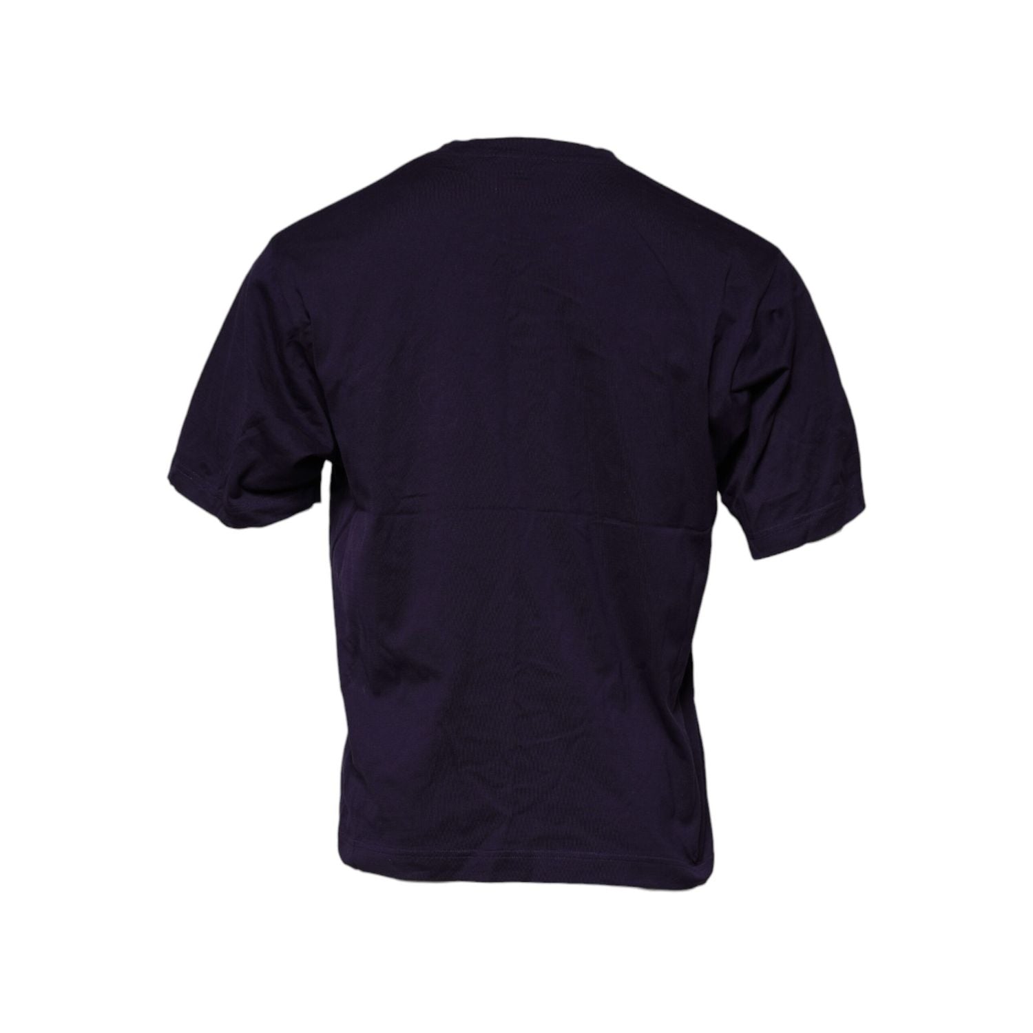 Dolce & Gabbana Purple DG Logo Cotton Crew Neck T-shirt