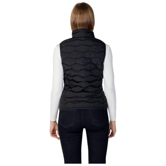 EA7 Emporio Armani Black Polyester Jackets & Coat
