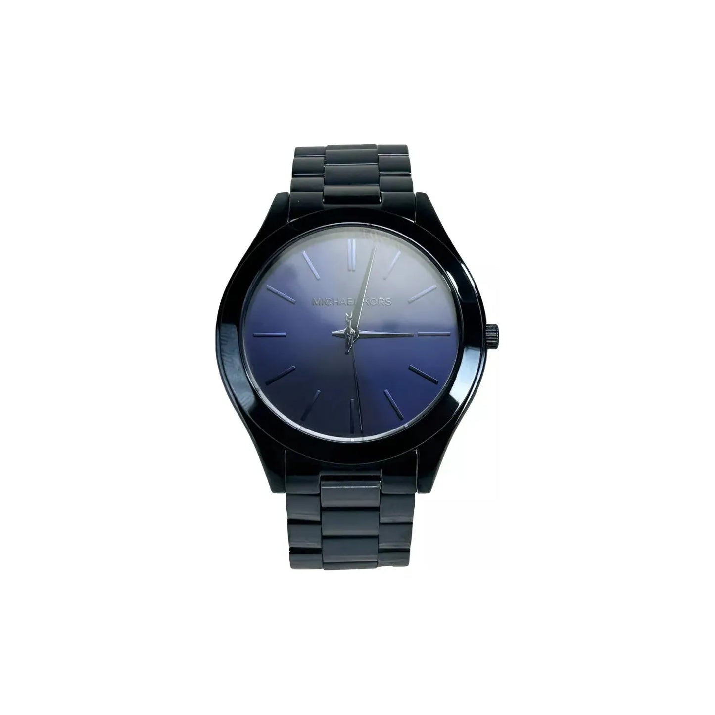 Michael Kors Slim Runway Stainless Steel Watch MK3419 Blue MK3419