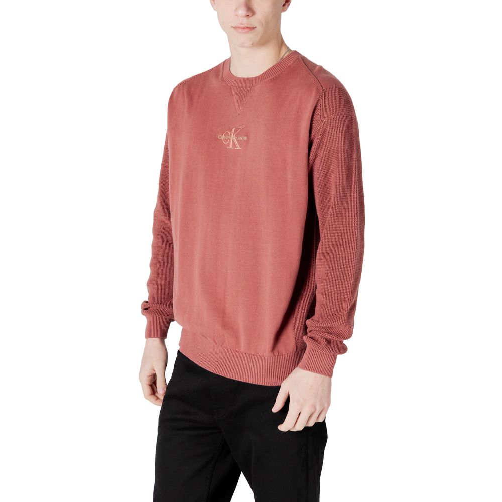 Calvin Klein Jeans Red Cotton Sweatshirt