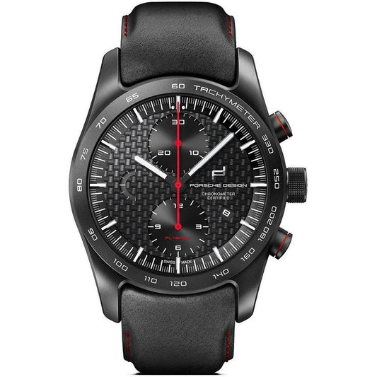 Porsche Design Black Leather Watch PD6013604001082AC