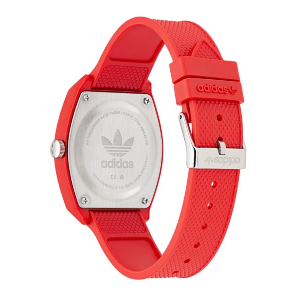 Adidas Red Synthetic Sport Watch