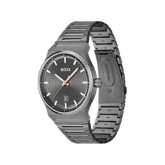 Hugo Boss Gray Stainless Steel Watch BO1514078AC