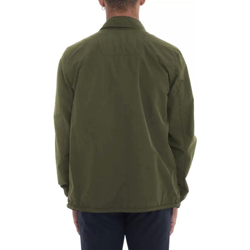 Herno Green Cotton Men Jacket