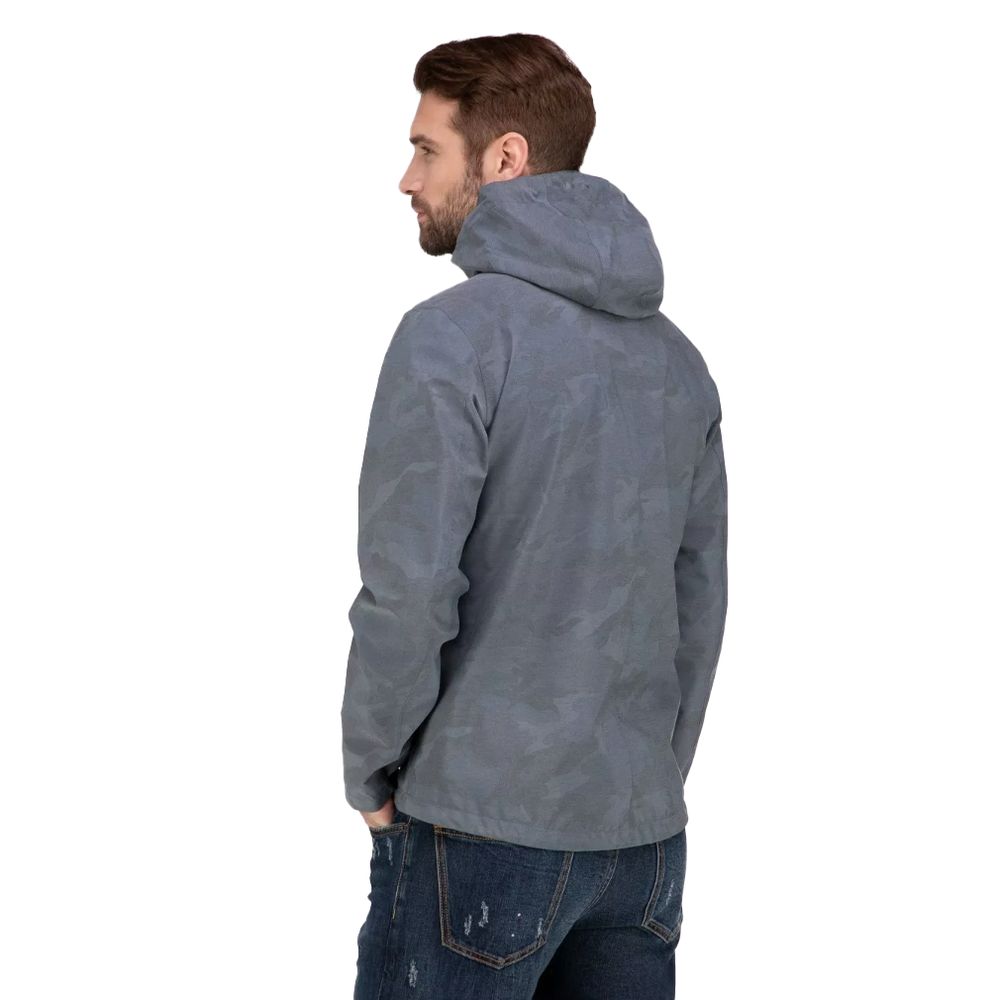 Front view with bag zipped and handles upright.