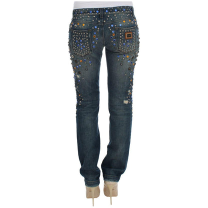 Dolce & Gabbana Crystal Embellished GIRLY Slim Fit Jeans