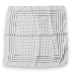 Dolce & Gabbana White Polka Dots Square Handkerchief Scarf
