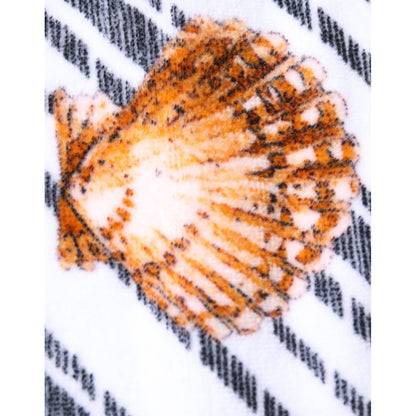 Dolce & Gabbana Multicolor Stripes Seashells Beach Towel