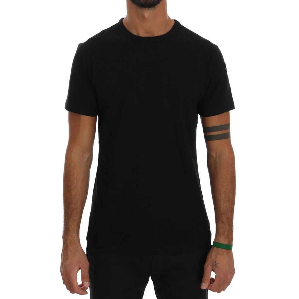 Daniele Alessandrini Black Cotton T-Shirt