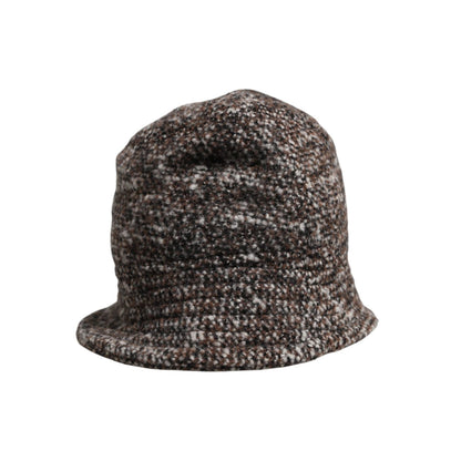 Dolce & Gabbana Brown Alpaca Wool Woven Bucket Hat