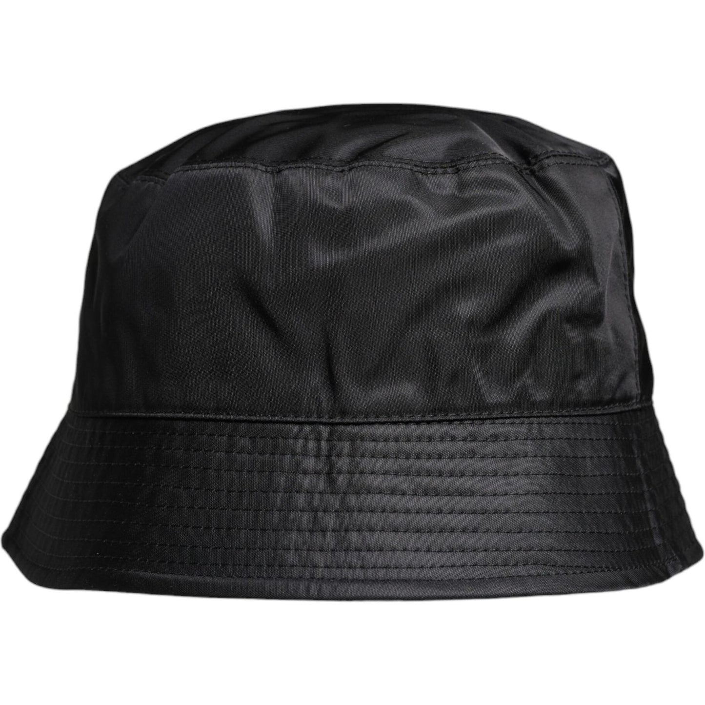 Dolce & Gabbana Black Cotton Wide Brim Bucket Hat