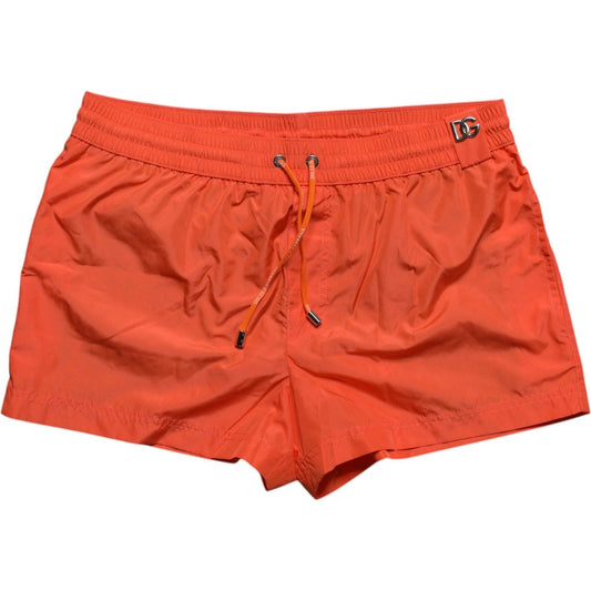Dolce & Gabbana Orange Polyester Beachwear Shorts 2Pc Swimwear BIK1897-6