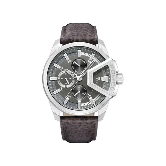 Police Brown Leather Watch POPEWJF0005703AC