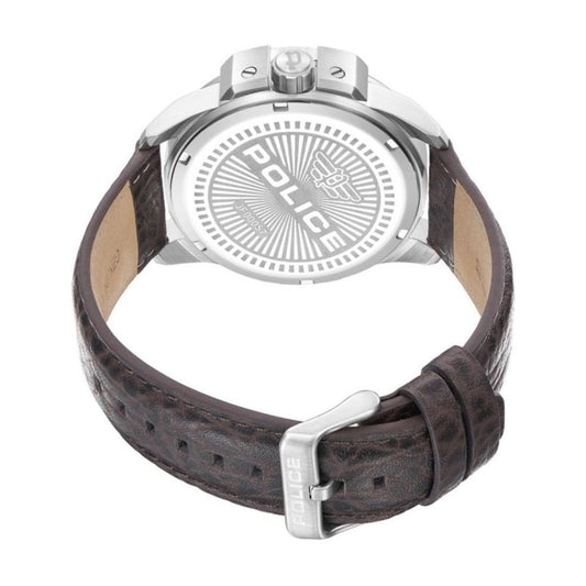Police Brown Leather Watch POPEWJF0005703AC