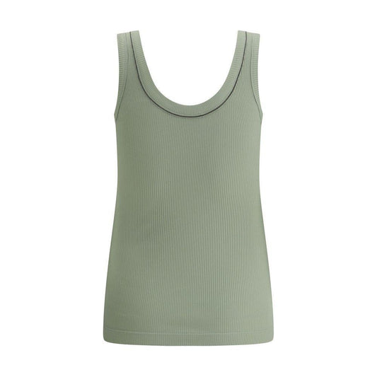 Brunello Cucinelli Ribbed Top BR-MG902FP100C9738-XXS