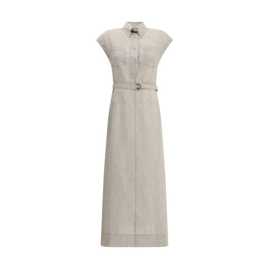 Brunello Cucinelli Long linen Dress BR-MM633AHA92C200-S